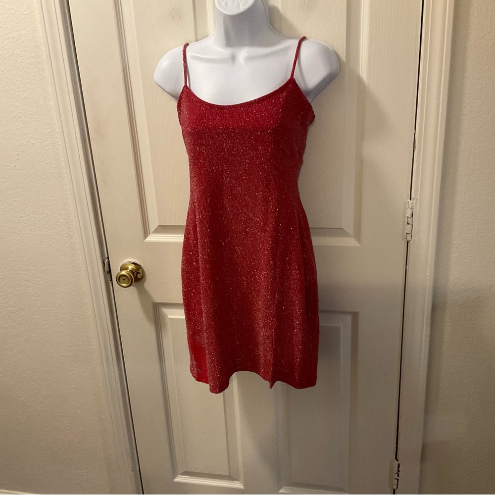 Carabella Elegant Red Mini Dress